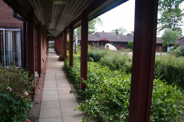 Grangemere Close, covered walkway